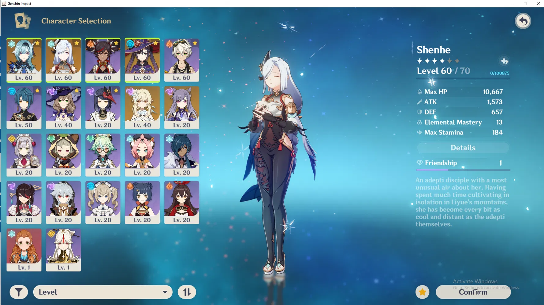 Cryo Characters Genshin Impact