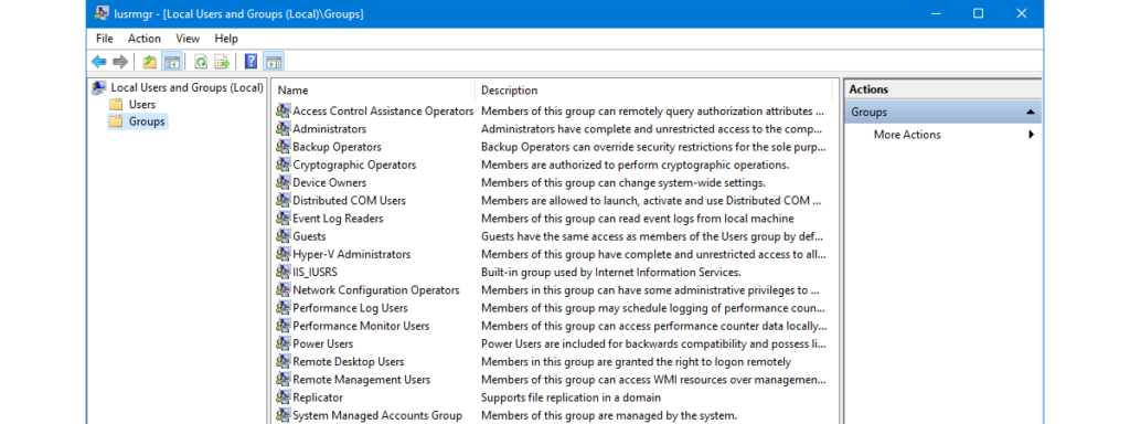 Open Local Users And Groups In Windows 10