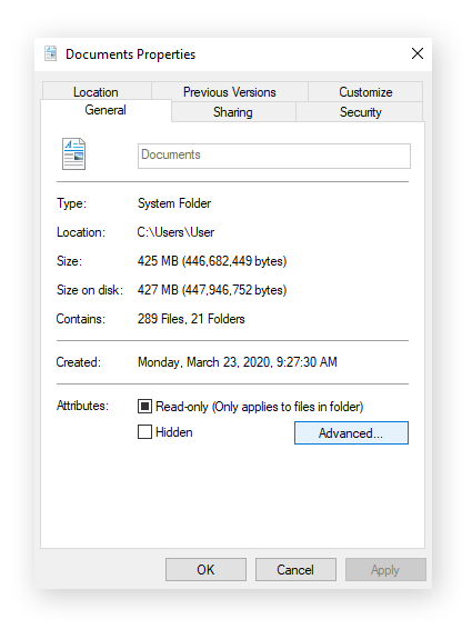 Password Protect Folder Windows 10
