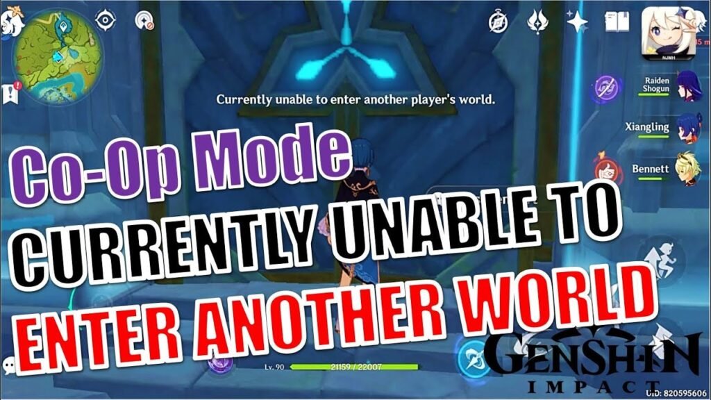 Unable To Enter Friends World Genshin Impact