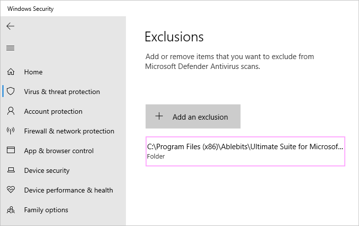 Windows 11 Exclude Files From Windows Defender