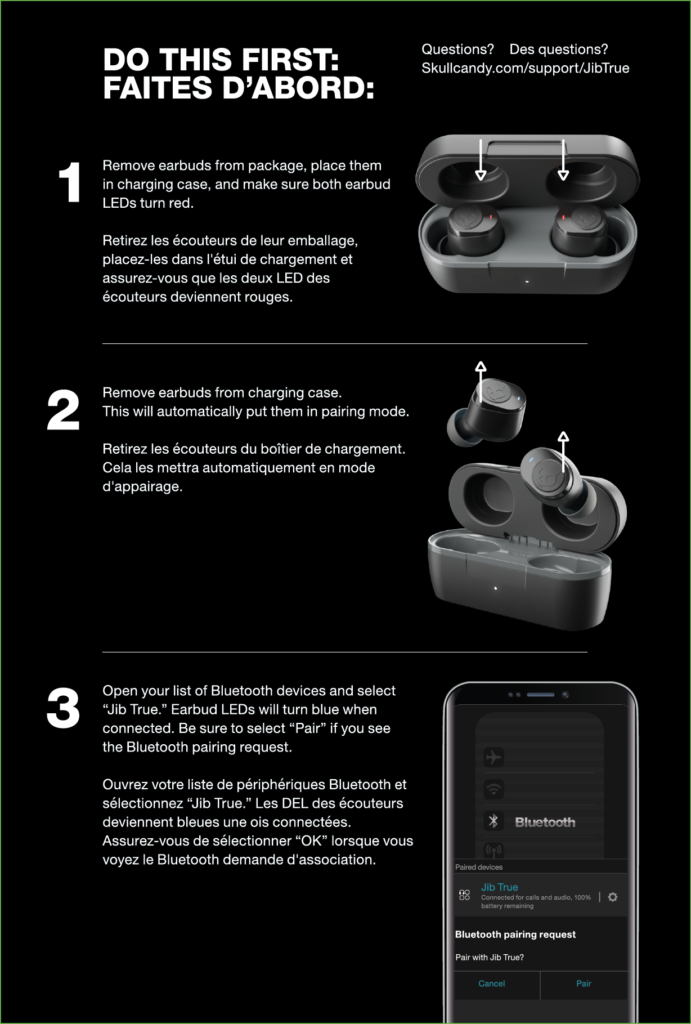 Reset Skullcandy Wireless Earbuds Headphones