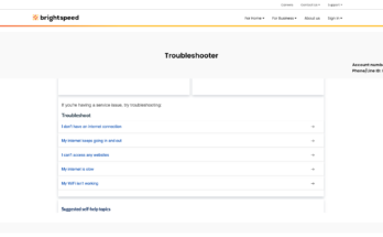 Brightspeed Troubleshooting