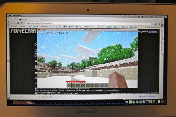 Can You Play Minecraft On Macbook Air