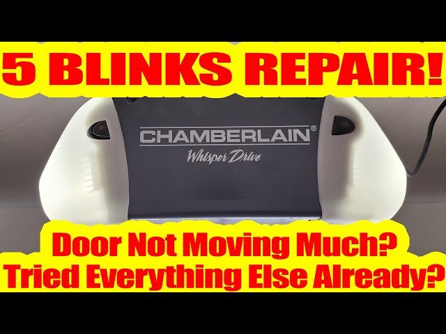 Chamberlain Whisper Drive Troubleshooting