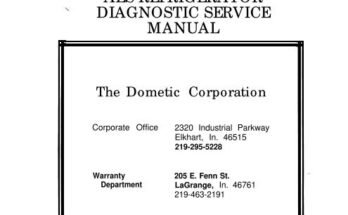 Dometic Refrigerator Troubleshooting Manual