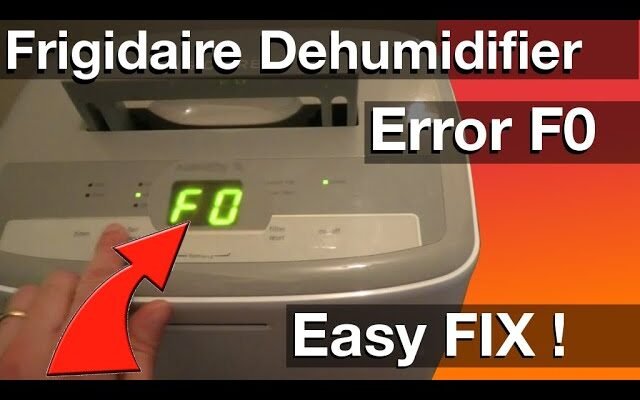 Frigidaire Dehumidifier Troubleshooting