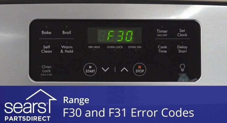 Frigidaire Oven F31 Troubleshooting