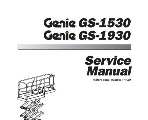Genie Gs 1930 Troubleshooting