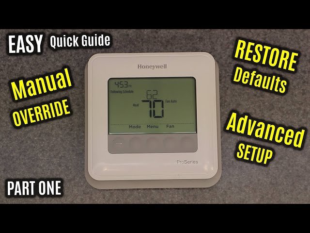 Honeywell T4 Pro Troubleshooting