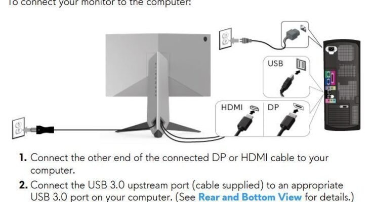 How To Connect Alienware Monitor To Pc