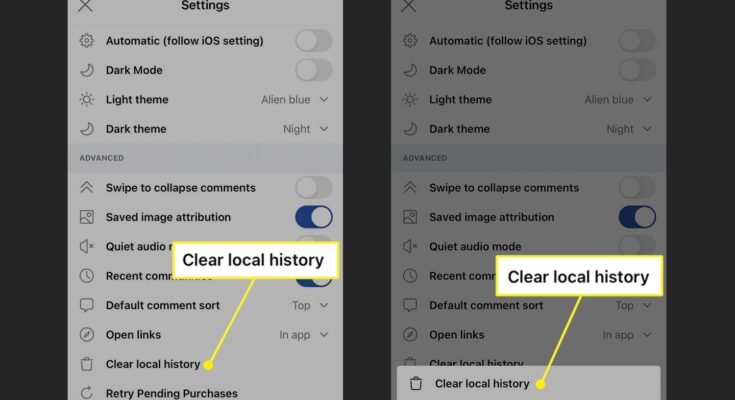 How To Delete Reddit App History