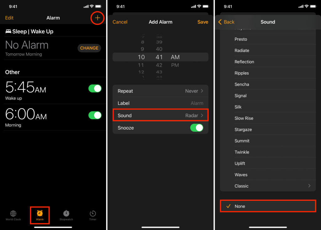 How To Make Iphone Timer Vibrate Only