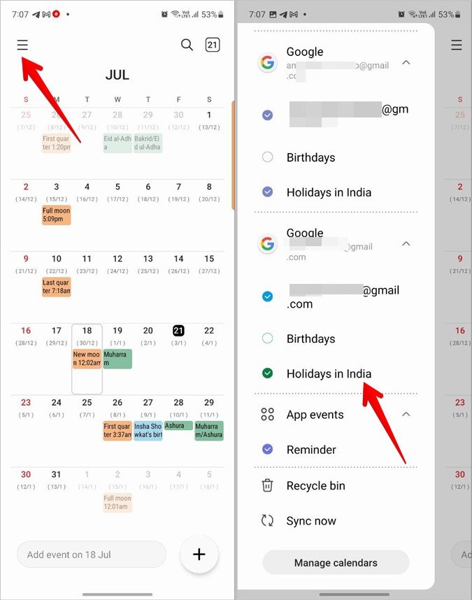 How To Remove Holidays From Samsung Calendar