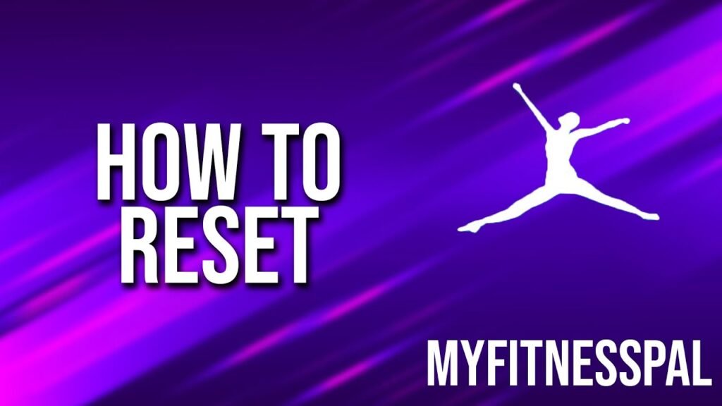 How To Reset A Myfitnesspal Account