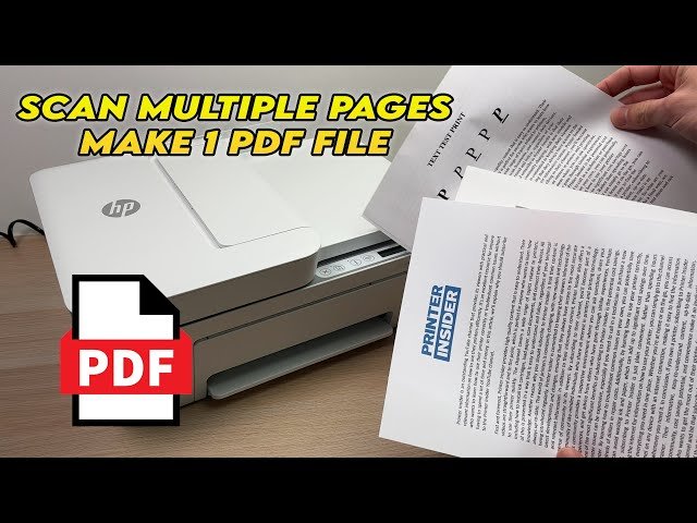 How To Scan Multiple Pages To One Pdf On Hp Printer