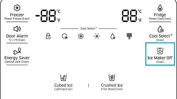 How To Turn Off Ice Maker On Samsung Fridge
