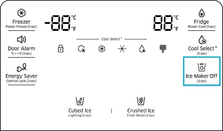 How To Turn Off Ice Maker On Samsung Fridge