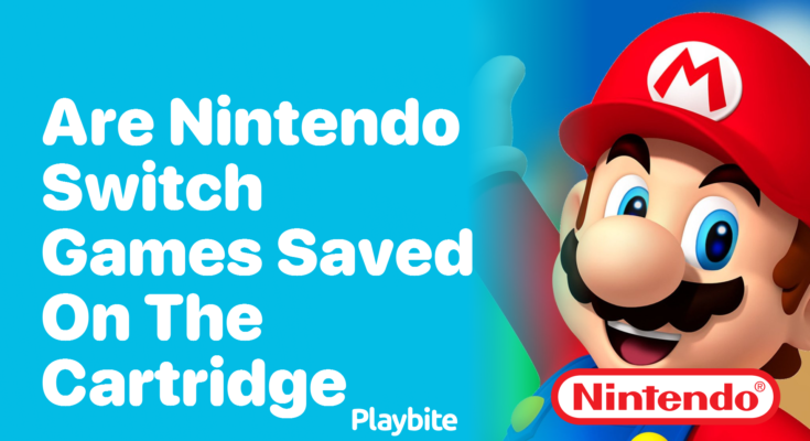 Is Nintendo Switch Game Data Saved On The Cartridge