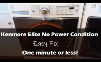 Kenmore Elite Front Load Washer Troubleshooting