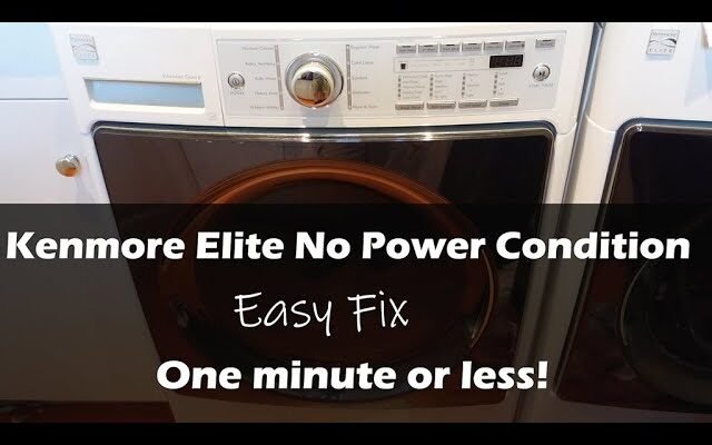 Kenmore Elite Front Load Washer Troubleshooting