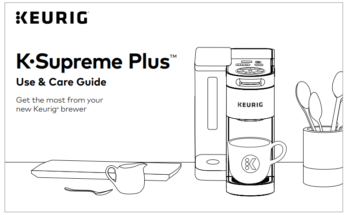 Keurig K Supreme Plus Troubleshooting