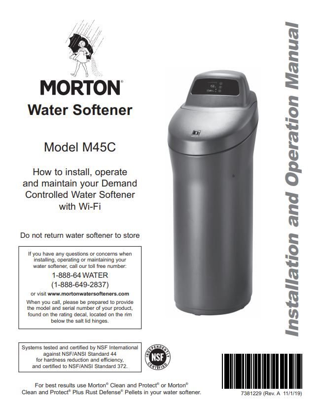 Morton Water Softener Troubleshooting
