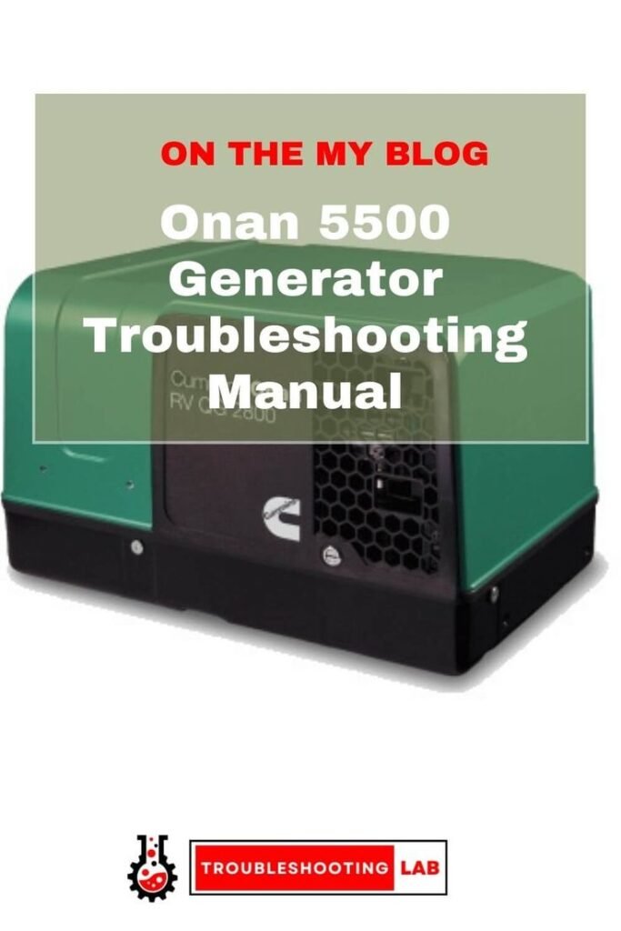 Onan 5500 Generator Troubleshooting Manual