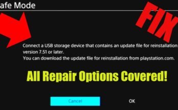 Ps4 Says Connect A Usb Storage Device That Contains An Update File For Reinstallation