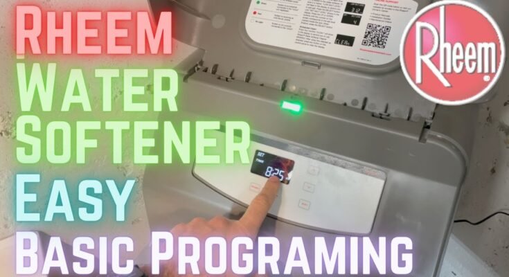 Rheem Water Softener Troubleshooting