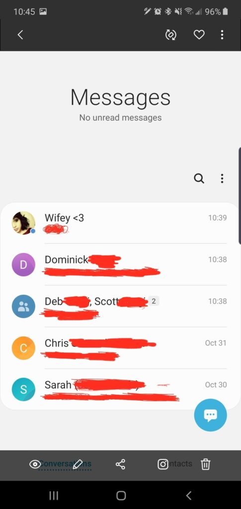 What Does The Blue Dot Mean On Samsung Messages