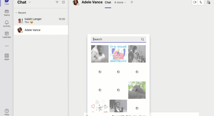 Where Does Microsoft Teams Get Its Gifs?