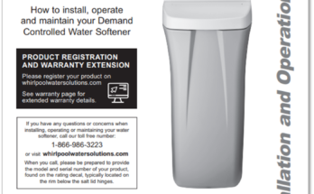 Whirlpool Water Softener Troubleshooting