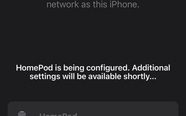 Why Is Homepod Mini Still Configuring