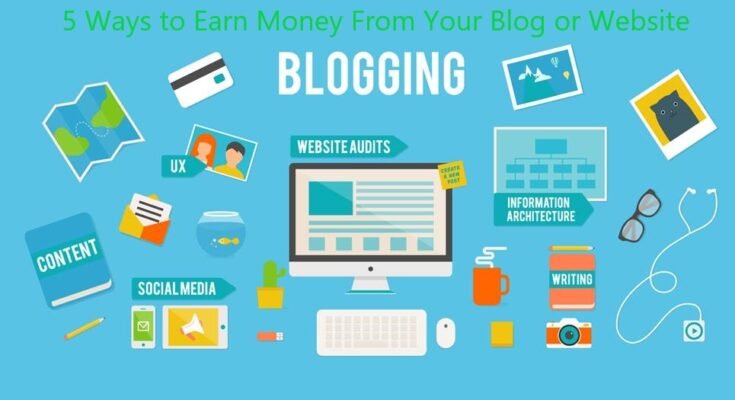 5 ways to earn money from your blog or website