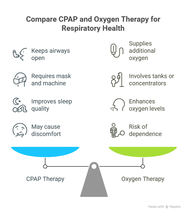 Key Differences Between Cpap And Oxygen - visual selection